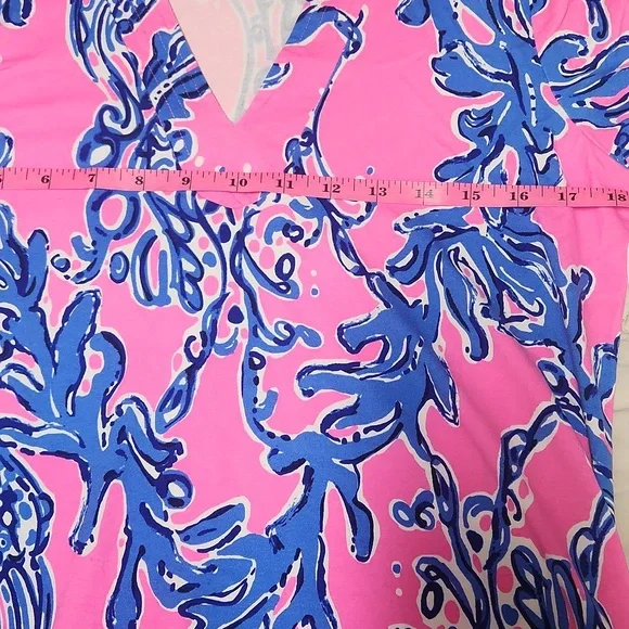 Lilly Pulitzer Pink and Blue Tunic, Size Small - Picture 8 of 10
